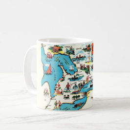 Caneca De Café Ontario Map Mug