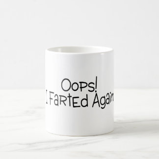 Caneca De Café Oops eu Farted outra vez
