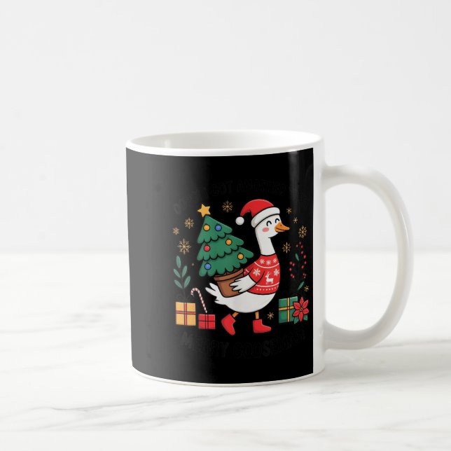Caneca De Café Oops I Got Another Tree Merry Goosemas  (Direita)