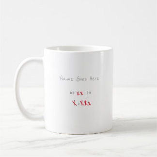 Caneca De Café ooxxooXoXXx feito sob encomenda