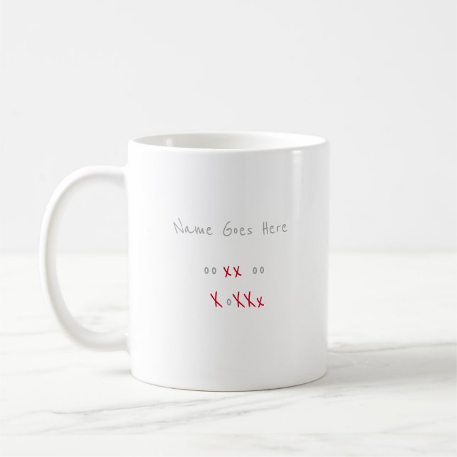 Caneca De Café ooxxooXoXXx feito sob encomenda (Esquerda)