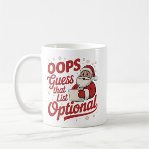 Caneca De Café Opa, Adivinhe Que Lista é Opcional, Divertido Papa