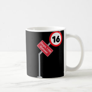 Caneca De Café Opa, Fiz Dezesseis Aniversário Engraçado de 16 Ano