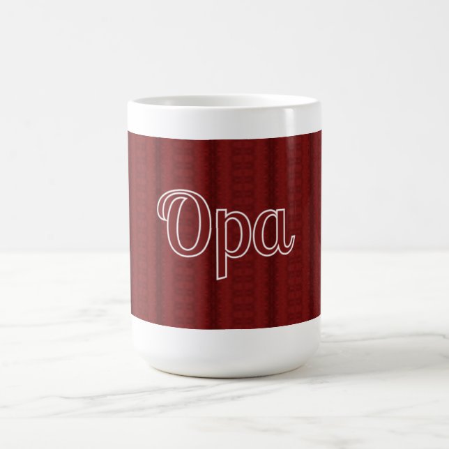 Caneca De Café Opa Vermelho Profundo (Centro)