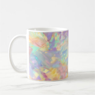 Caneca De Café Opala holográfica falsa colorida da moda