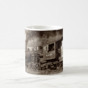 Caneca De Café Opções da imagem do trem 25A-E do vapor