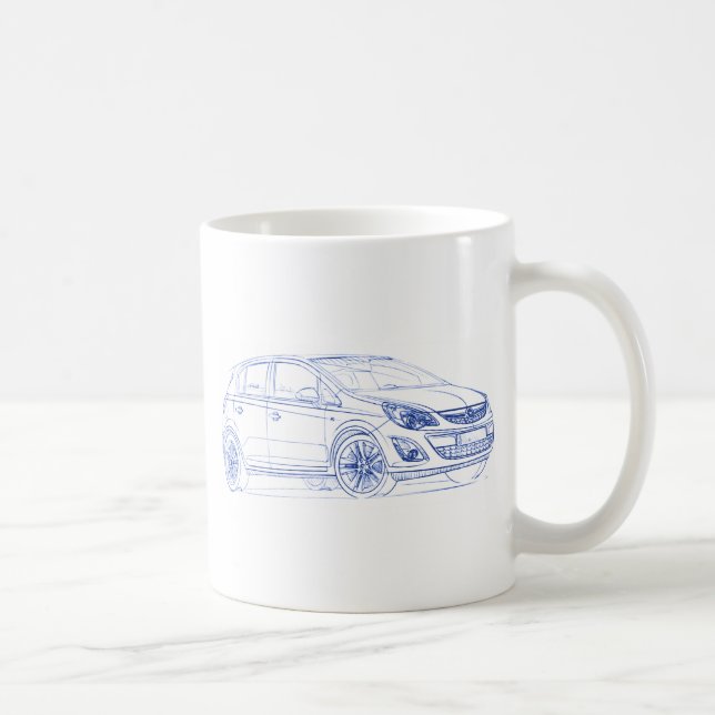 Caneca De Café Opel Corsa 2011 (Direita)