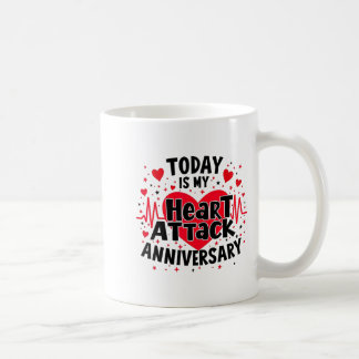 Caneca De Café Open Heart Diseases Heart Attack Anniversary Surge