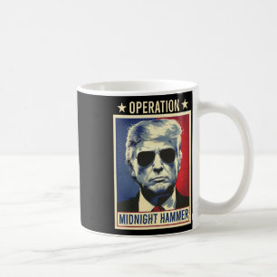 Caneca De Café Operação Martelo da Meia-Noite Trump