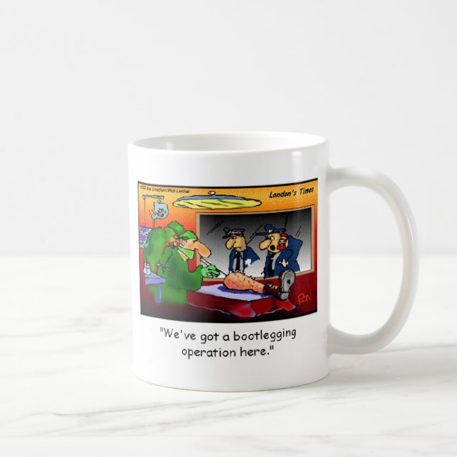Caneca De Café Operação Pirata Camisetas e Presentes de Desenhos  (Direita)