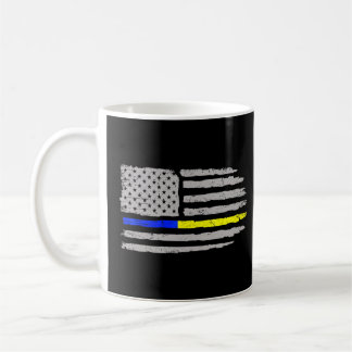Caneca De Café Operador 911 Dispatcher Flag First Responder 911
