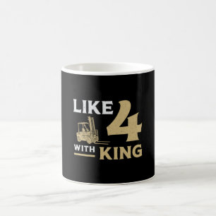 Caneca De Café Operador De Elevação Como 4 Com Motorista Do King