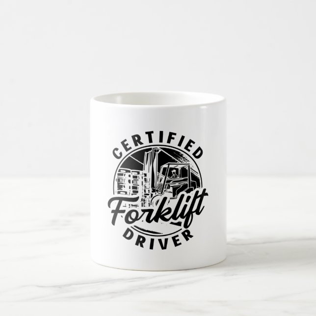 Caneca De Café Operador de empilhadeira de condutor de empilhadei (Centro)