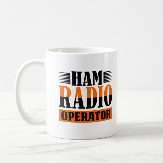 Caneca De Café Operador de rádio Amateur Ham (Esquerda)