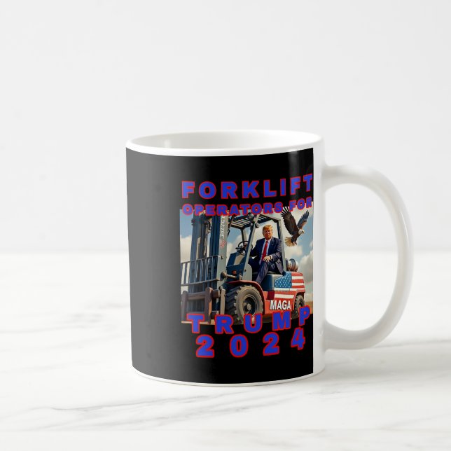 Caneca De Café Operadores De Elevação Para Trump (Direita)