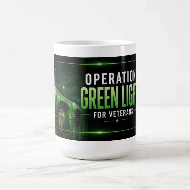 Caneca De Café Operation Green Light for Veterans London Bridge (Centro)