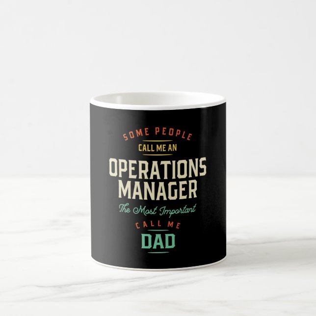 Caneca De Café Operations Manager e Pai (Centro)