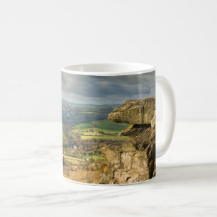 Caneca De Café Opinião da borda de Curbar, foto máxima da
