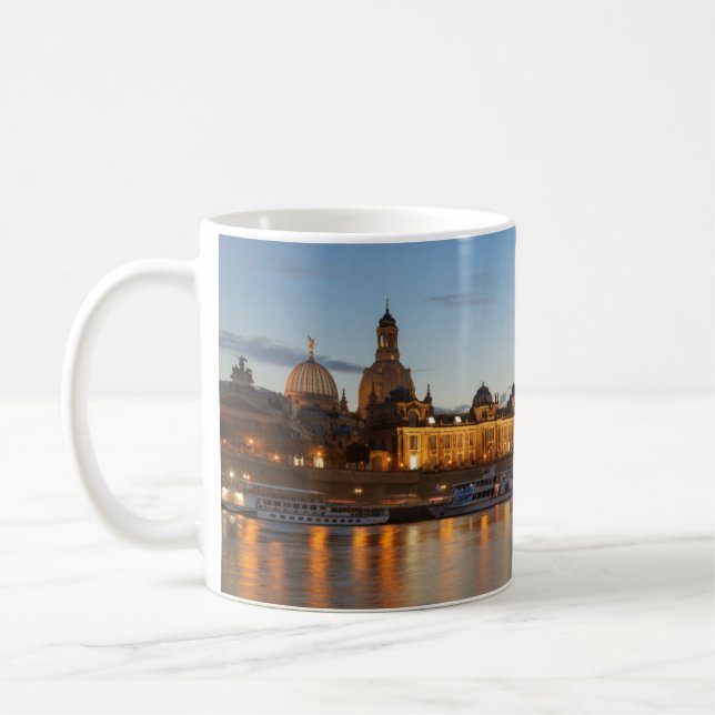 Caneca De Café Opinião de Dresden Elbe (Esquerda)
