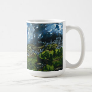 Caneca De Café Opinião de El Greco de Toledo