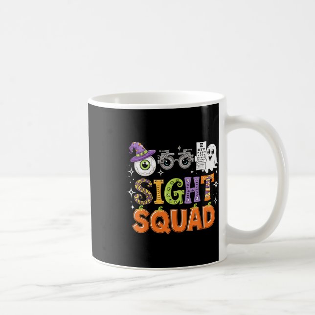 Caneca De Café Optometria da Camisa de Visão do Halloween Optomet (Direita)