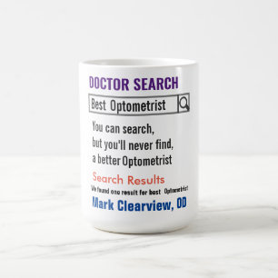 Caneca De Café Optometrista Funny Search Gift Mug