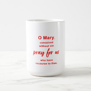 Caneca De Café Oração a Maria