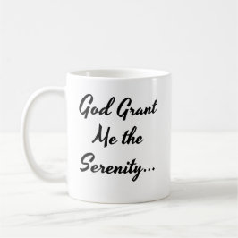 Caneca De Café Oração "Deus Conceda-me a Serenidade"