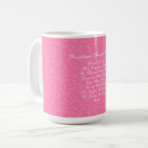 Caneca De Café Oração do Anjo da Guarda Rosa