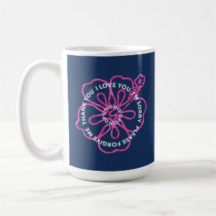 Caneca De Café Oração Ho'oponopono pono AMOR DESCULPE PERDOE AGRA
