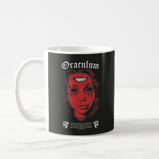 Caneca De Café Oraculum - Design de roupa interior oculta (Esquerda)