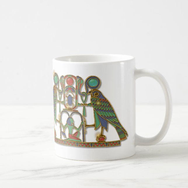 Caneca De Café Oral egípcio de Deus Horus (Direita)