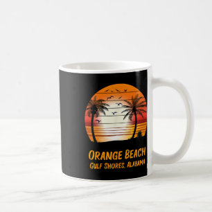 Caneca De Café Orange Beach Golfo Shores Alabama Vintage Sunset R