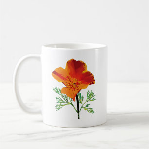 Caneca De Café Orange California Poppy