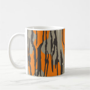 Caneca De Café Orange Camo Bottomland Camo Patterno
