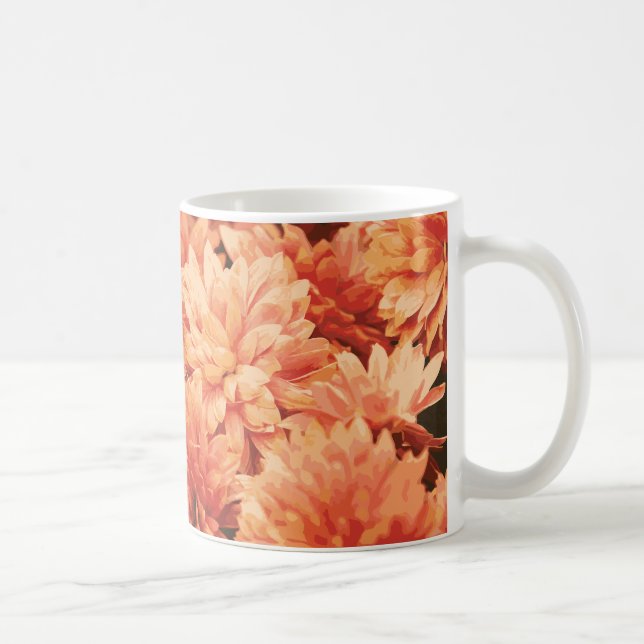Caneca De Café Orange Chrysanthemum Mug (Direita)