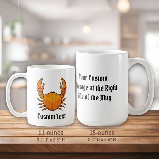 Caneca De Café Orange Crab (Criador carregado)