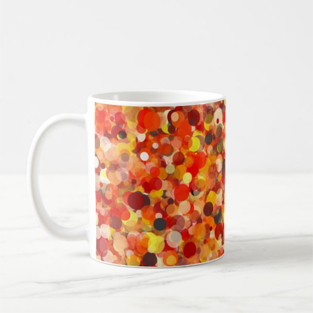 Caneca De Café Orange Dot 11oz Mug (Esquerda)