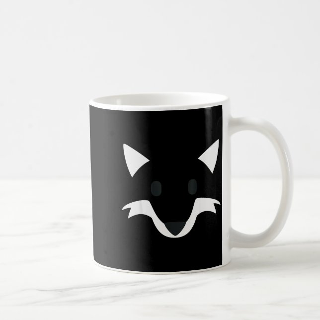 Caneca De Café Orange Fox Face Halloween Apparel Matching Group F (Direita)