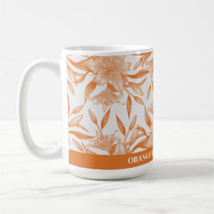 CANECA DE CAFÉ ORANGE LILY FLOWER SIGNIFICANDO MUG