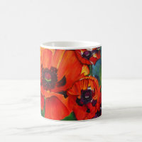 Orange Oriental Poppies Art