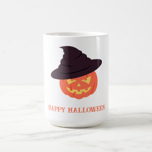 Caneca De Café Orange Retro Pumpkin Halloween Caffee Mug Vintage