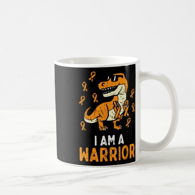 Caneca De Café Orange Ribbon Im A Warrior Leukemia Awarness Boys (Direita)