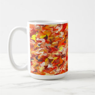 Caneca De Café Orange Swirl 15oz Mug