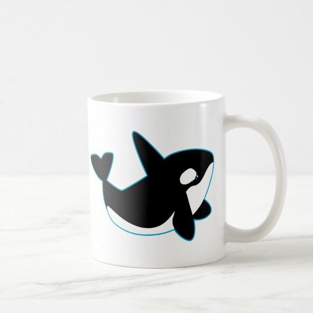 Caneca De Café Orca bonito (baleia de assassino) (Direita)