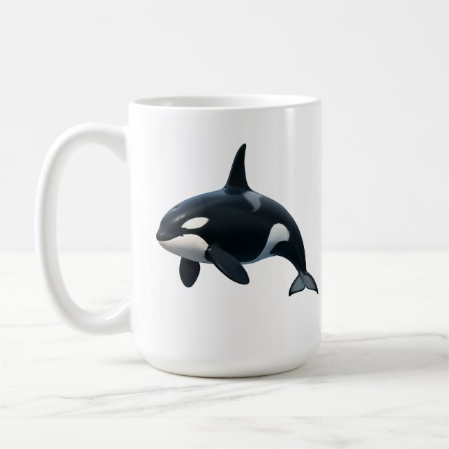 Caneca De Café Orca em Movimento (Esquerda)
