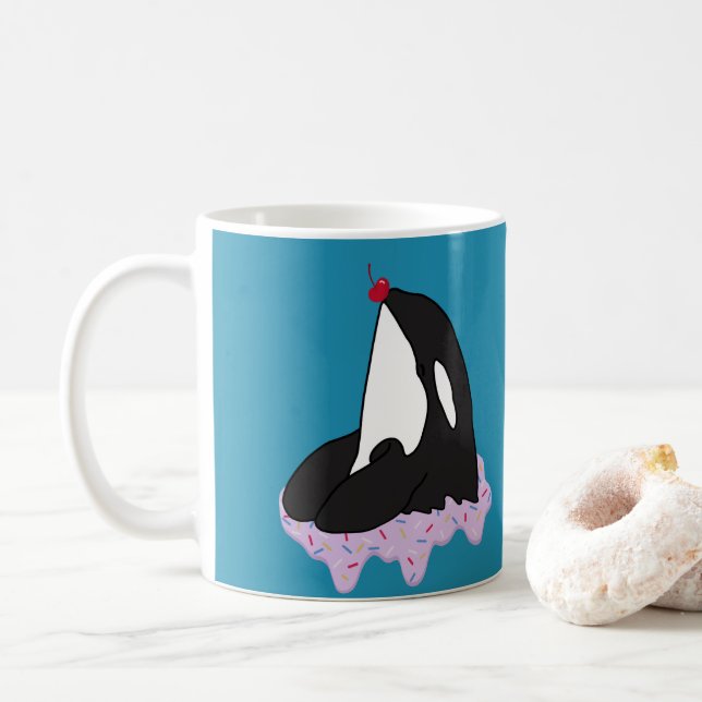 Caneca De Café Orca Killer Baleia Café (Com Donut)