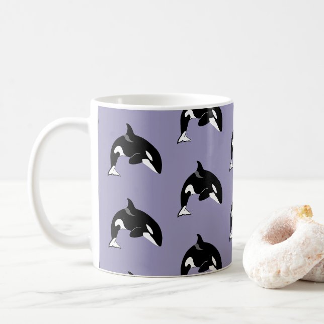 Caneca De Café Orca Killer Whale (Com Donut)