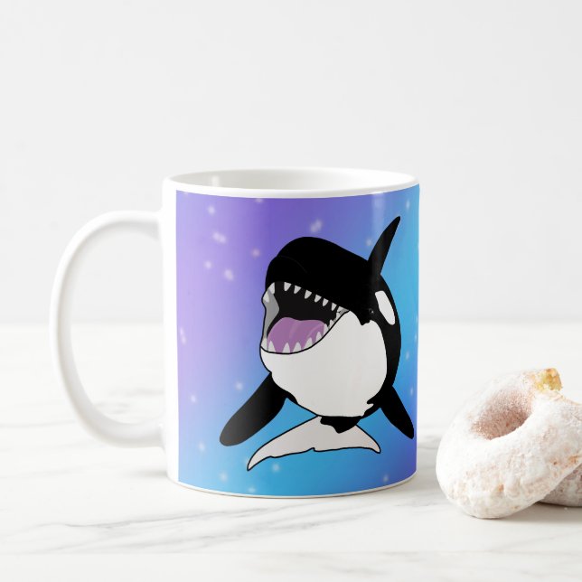 Caneca De Café Orca Killer Whale (Com Donut)
