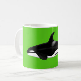 Caneca De Café Orca Mug em verde